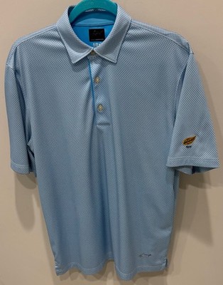 WILSON COUNTRY CLUB 1915 - Greg Norman Golf Shirt - Men's Size Medium - Blue