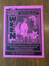 100% original 1999 WEEN, QUEENS OF THE STONEAGE, St Petersburg  FL 7x5