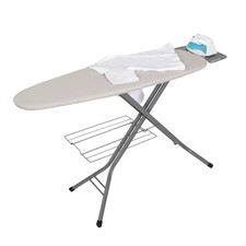 Wide Top Ironing Board with Built-in Iron Rest Adjustable Height 47 x 38 Inches