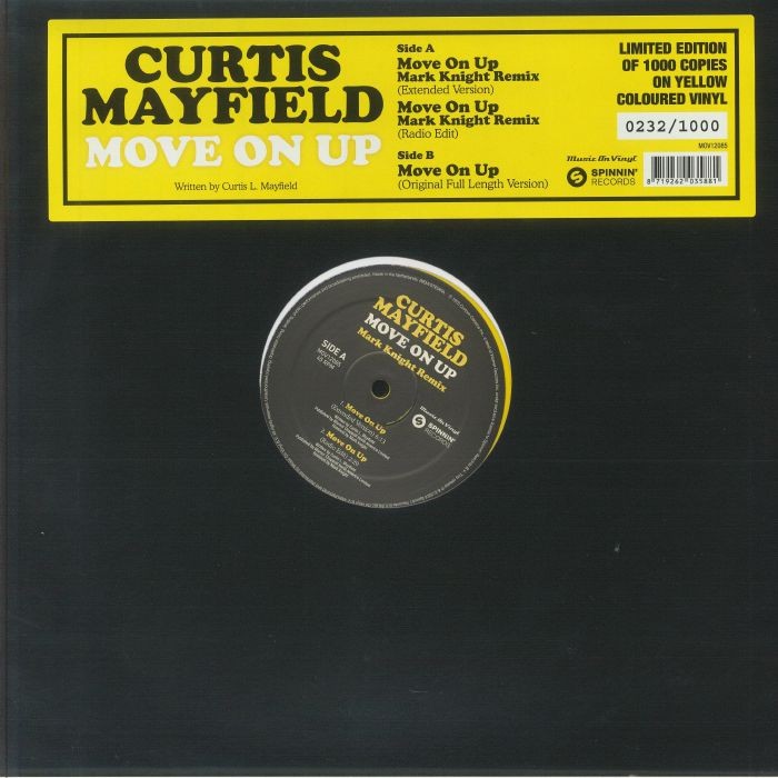 MAYFIELD, Curtis - Move On Up (reissue) - YELLOW VINYL 12""