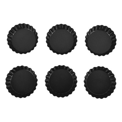 6 Stück Eier Tarte Formen, 3 Zoll Tarteformen Abnehmbarer Boden, Cupcake Kuchen1701