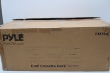 Pyle PT639D Dual Cassette Deck Recorder And Player W/ Noise Reduction DNR