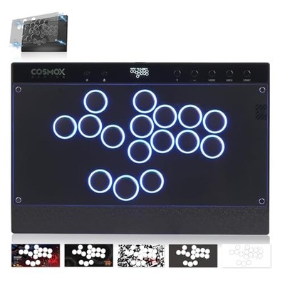 Haute42 C16 schwarzer hebelloser Arcade Stick Controller mit magnetischem abn...