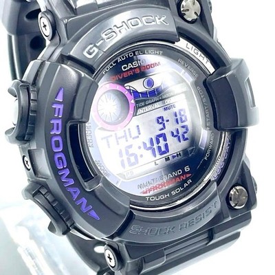 G-SHOCK GWF-1000BP Frogman Solar Dark Purple Men's Watch Excellent