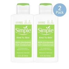 Simple Kind To Skin Replenishing Rich Moisturizer 4.2 oz – 2 Pack