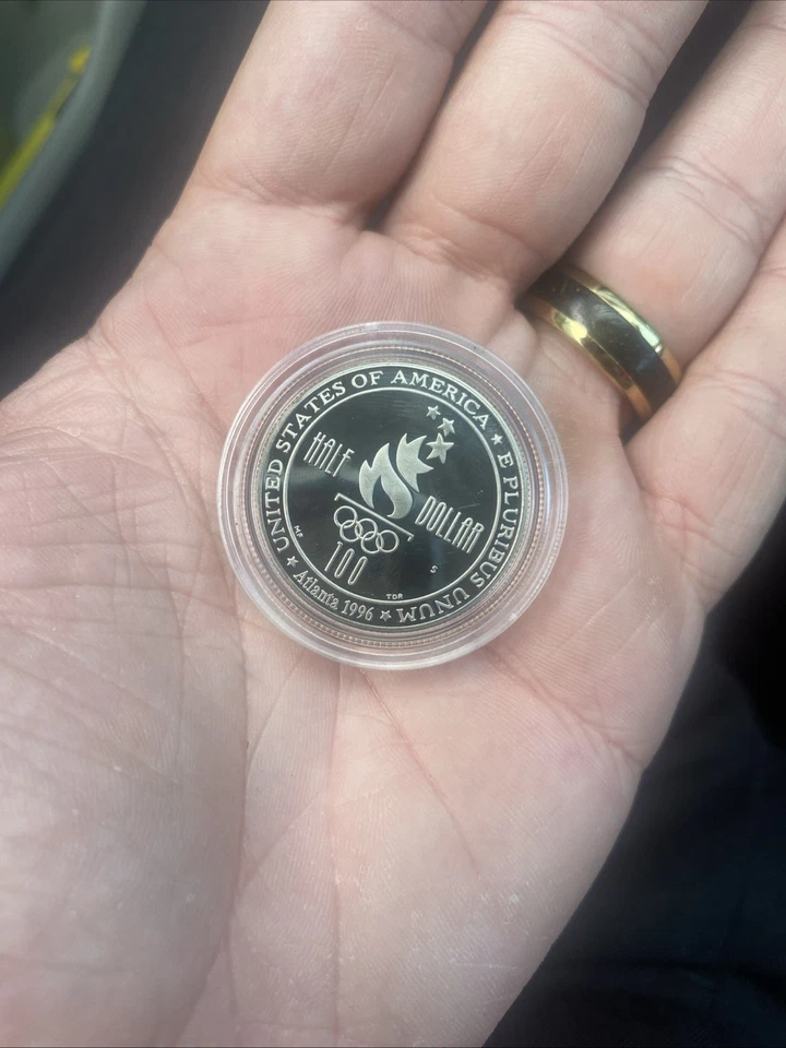 1996 S Olympic Soccer Commemorative Half Dollar 50¢ - Proof - Image 2 of 2