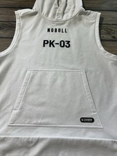 White Sleeveless Cotton Hoodies Sweatshirts for Men for Sale