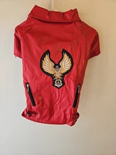 Lovelonglong Cool Dog Leather Jacket, Warm Coats Dogs Eagle Medium/Large