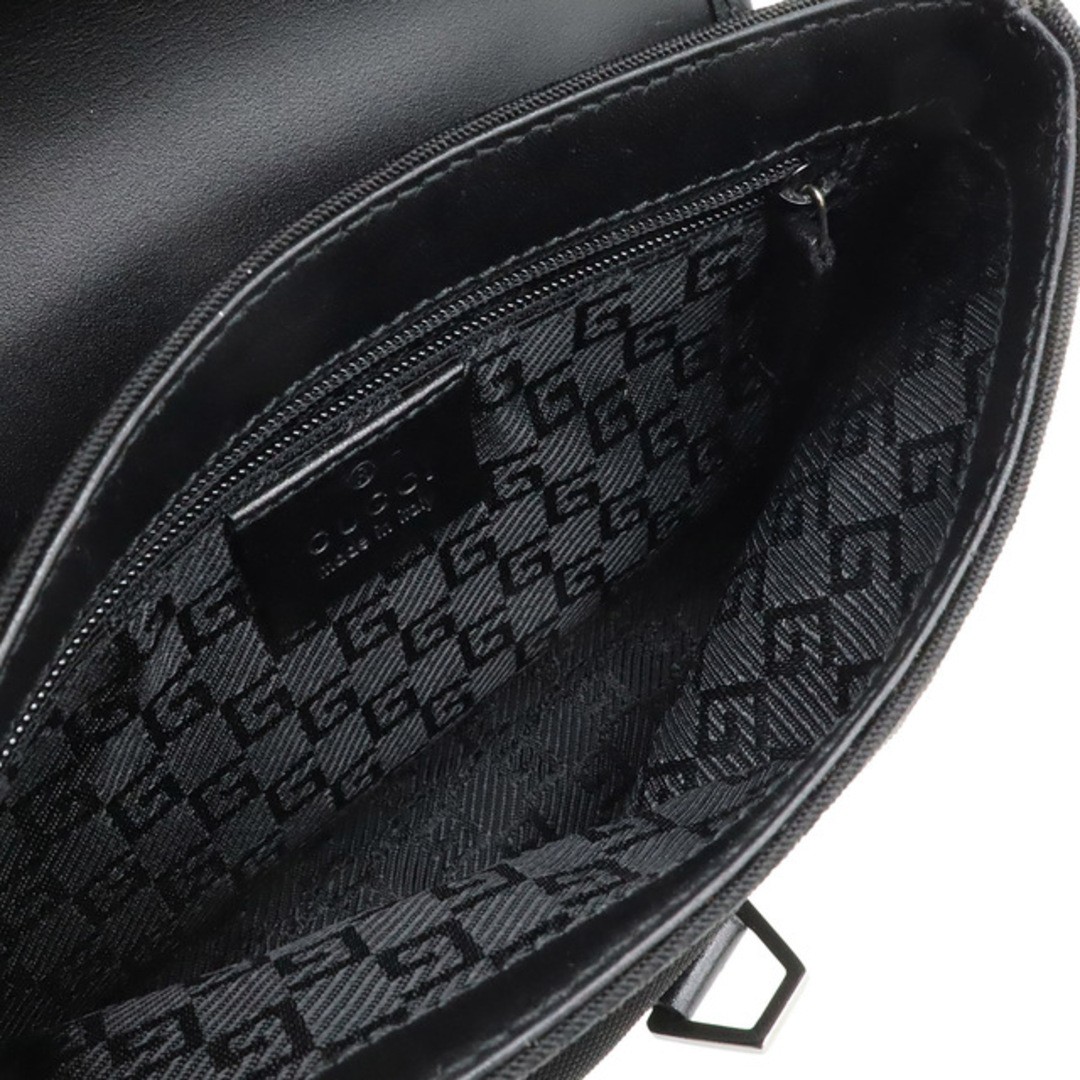 Gucci Black Canvas Leather Mini Waist Bag Waist Pouch Used thumbnail 7