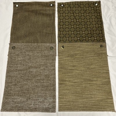 Drexel Heritage Upholstery Fabric - Herb Green Tones - 4 piece 12''x11.5'' Lot #2