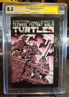 Teenage Mutant Ninja Turtles #1 Mirage 3rd Pr firmato e ricordato da Kevin Eastman