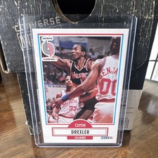 Fleer 1990-91 Clyde Drexler #154 Portland Trail Blazers NBA Basketball