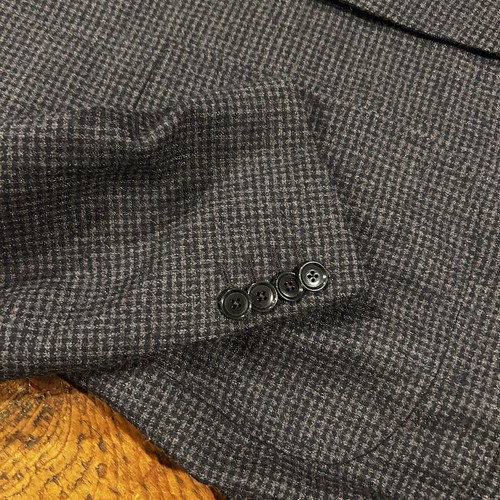 Pal Zileri Blazer Suit Jacket Sport Coat Houndstooth Wool  40R 50IT Men - Zdjęcie 8 z 8