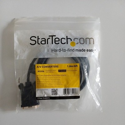 Startech.com 6 Fuß (1,8 m) DisplayPort auf DVI Aktiver Adapter
