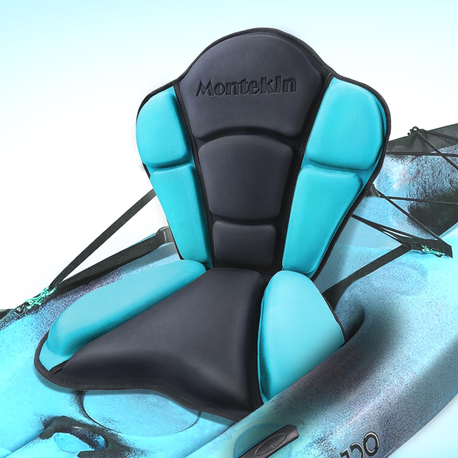 Seat With Back Support Sit On Top Cushioned Canoe Backrest Mo...