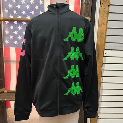 NWT Kappa Fleece Men's Pullover Black Sportswear Sweatshirt Size L Large