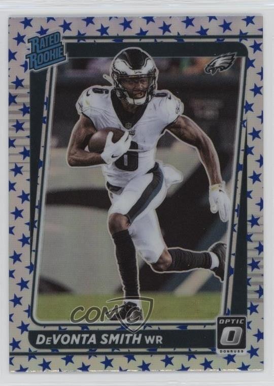 2021 Panini Donruss Optic Rated Stars Prizm DeVonta Smith #205 Rookie RC 1bm4