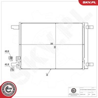 Esen SKV Kondensator Klimaanlage Aluminium FüR VW 3G5 2.0 TDI 1.5 TSI