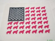 DOG FLAG-THE COLLECTION-HANDPAINTED NEEDLEPOINT CANVAS
