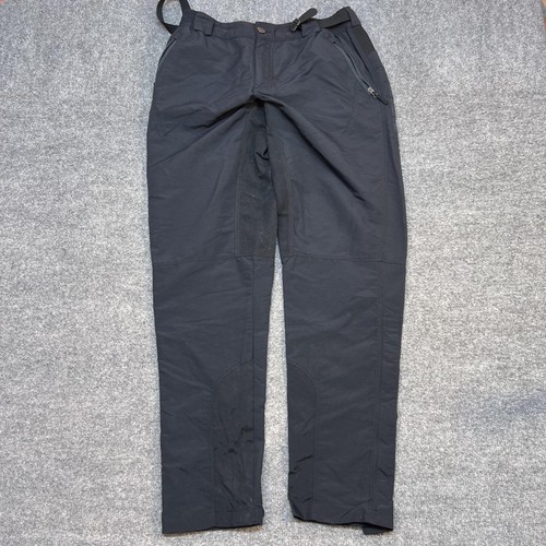 Endura Rain Pants Mens Medium Black Cycling Elastic Waist Waterproof Trail