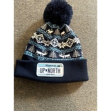 Up North Minnesota Pom Pom Beanie Knit Hat