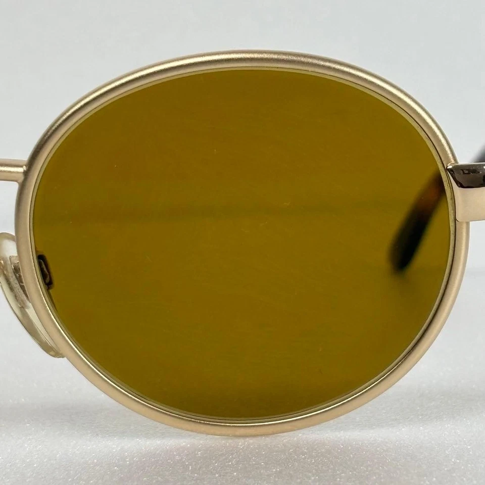 GAFAS DE SOL REDONDAS USADAS BVLGARI GAFAS MARRÓN DORADO Foto 4 de 4