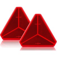 Reflektor AnhäNger Dreieck Selbstklebend Ece R3 RüCkstrahler Rot 2 StüCk