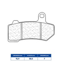 Set BeläGe Bremse CL Brakes 1172RX3 Harley Davidson 1130 Vrsca V-Rod 02/06