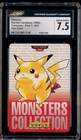 1996 VINTAGE Pokemon Bandai Carddass Red Card Pikachu CGC 7.5 NM+