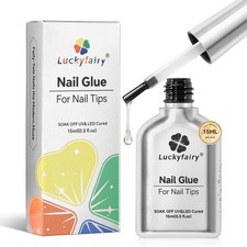 Pegamento de uñas gel súper fuerte 15 ml gel de extensión pegamento para puntas de uñas acrílico transparente
