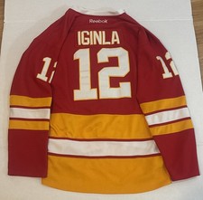 Jarome Iginla Calgary Flames Reebok Hockey Jersey Extra Large Size 54