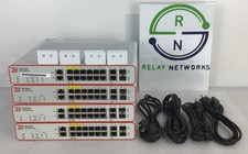 LOT OF 4x Brocade ICX6430-C12 12-PORT 1 GBE COMPACT SWITCH 4 POE , 1x SFP.
