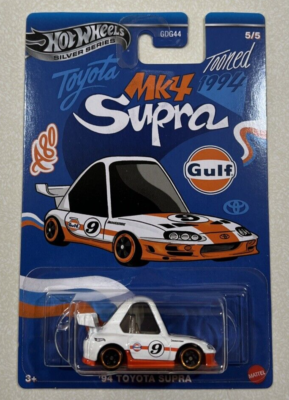 NEW 2025 Hot Wheels Silver Series Gulf Tooned ' 94 Toyota Supra | eBay