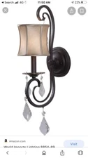 World Imports WI885489 Annelise 1-Light Bronze Wall Sconce Brand New