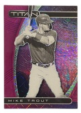 Mike Trout 2021 Panini Chronicles Titan Purple Mojo /99 Angels