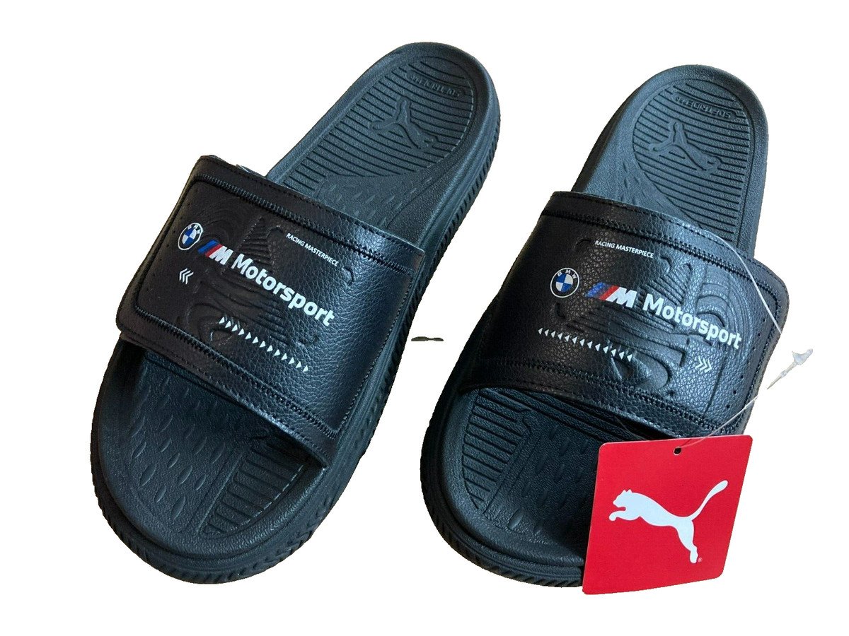 Original BMW M Motorsport Puma Softride Slide Badeschuhe mit Klett 