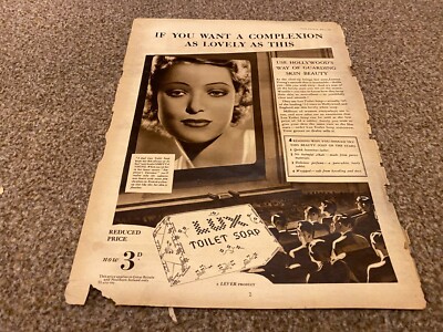 FTWB2 MAGAZINE ADVERT 12X9 LORETTA YOUNG - LUX TOILET SOAP