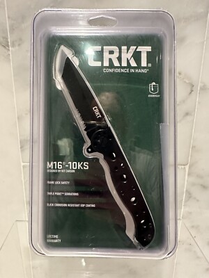 M16-10KS Tanto Black w/Triple Point Serrations Stainless Handle Never Used
