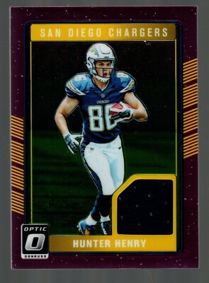 2016 Donruss Optic Rookie Threads Pink #DRT-HH Hunter Henry 