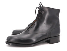 Image of NEW | $1250 JM WESTON BLACK BALMORAL BOOT US 6 D LEATHER OUTSOLE