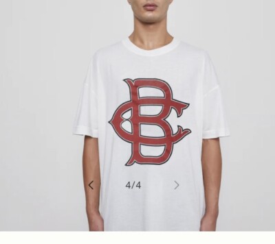 COLE BUXTON VINTAGE WHITE RED BLACK CB BASEBALL T-SHIRT SIZE MEDIUM BNWT 