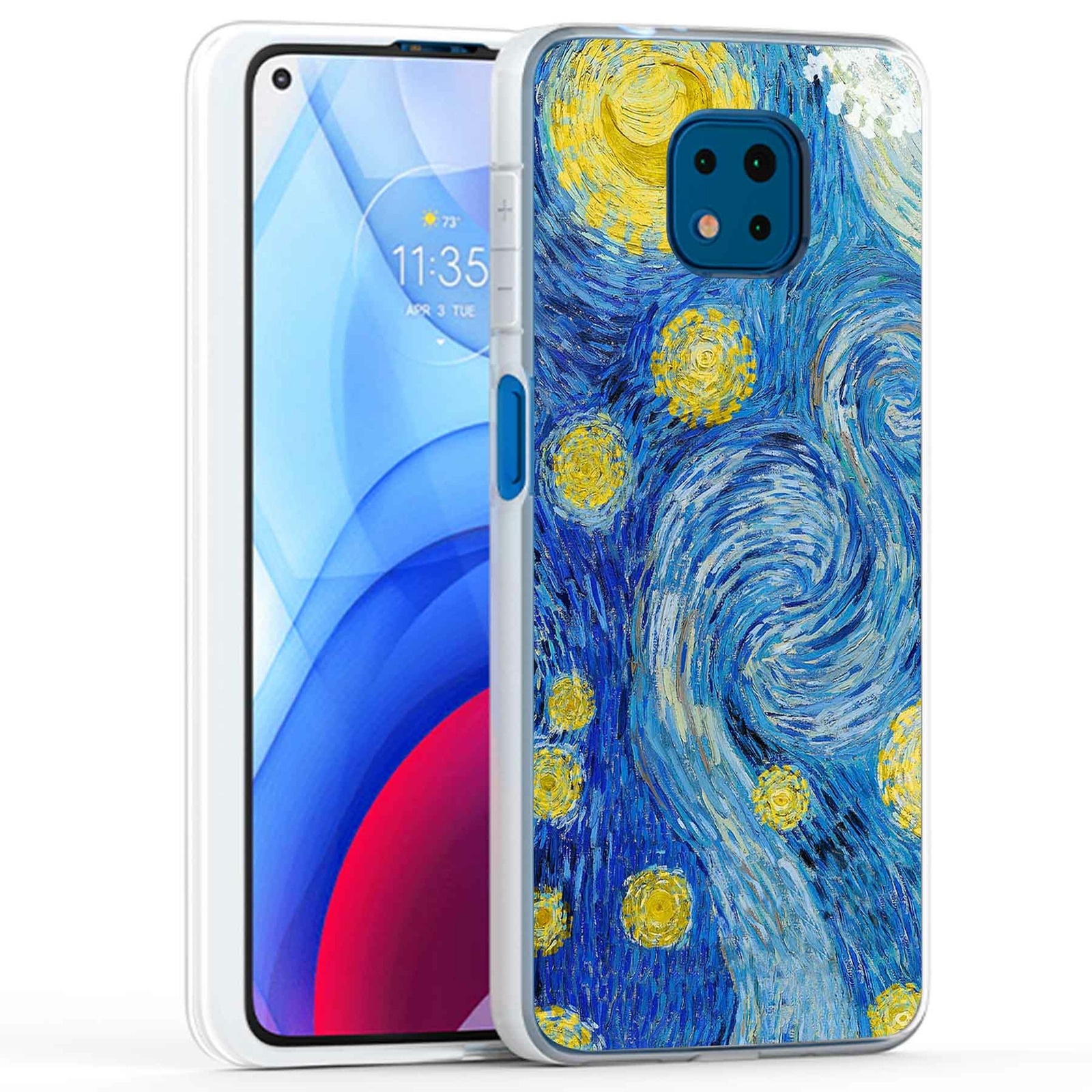 Phone Case Cover for Motorola Moto G Power 2021,Classic Painting 2 Print, USA