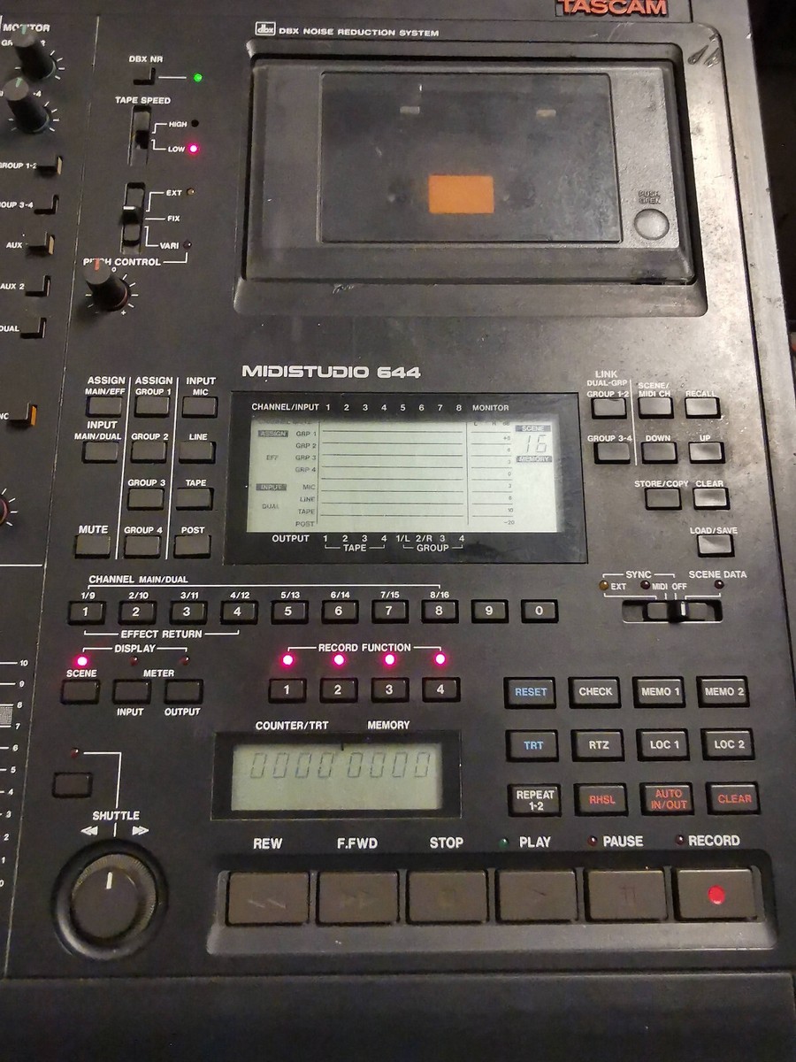 Tascam Midistudio 644 Cassette Recorder w/Power Supply WATCH VIDEO