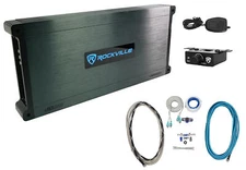 Rockville DBM65 6-Channel 2600w Rated Marine/Boat Amplifier+Amp Wire Kit