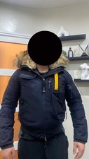 Womans Navy Parajumper Half Bomber Gobi Coat 