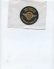 (2) 1990 NYC HOG CHAPTER "POKER RUN" UNUSED PATCHES (MUSCULAR DYSTROPHY, MDA) 