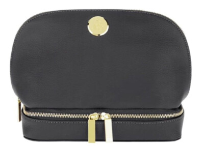 JOY Smart & Chic Genuine Leather Travel Case with Secret Section, Black