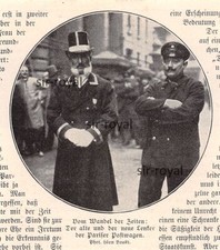 Alter und Neuer Lenker der Pariser Postwagen - 1904 ~8x9cm