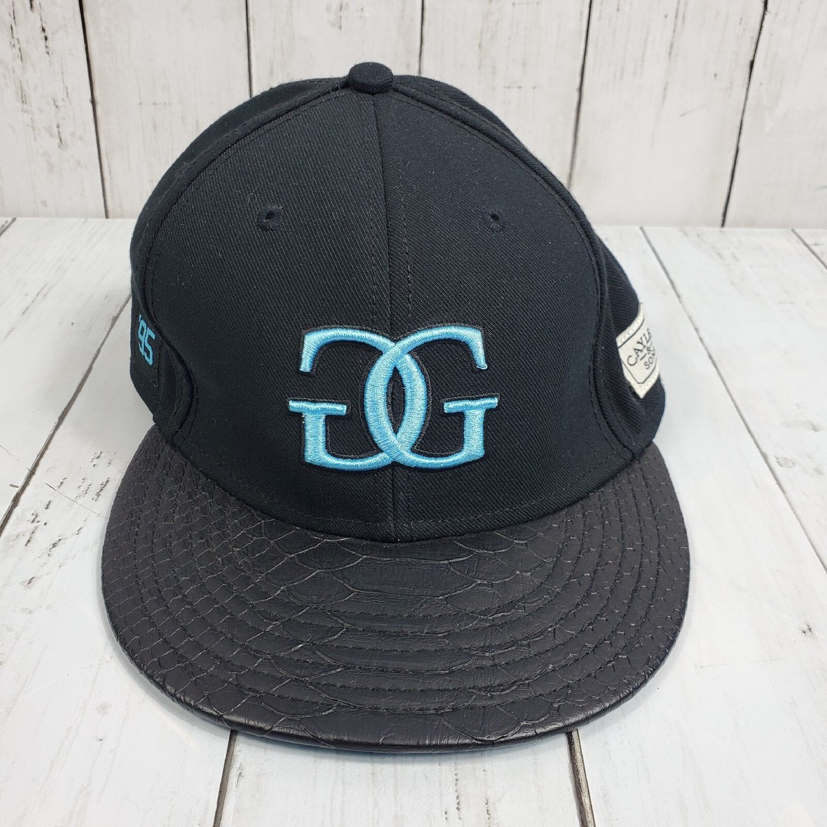 Cayler Sons Gamma X-Rays Bones Snapback Hat Blue Black Embroidered Cap  Rare