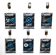 Iron Man Stark Industries Research Staff ID Badge Cosplay Prop Costume Christmas
